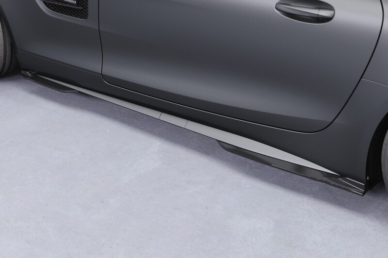 Faldones laterales para Mercedes Benz AMG GT (190) SS597-S Negro mate 3
