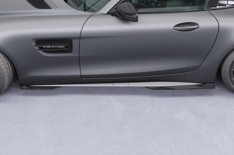 Faldones laterales para Mercedes Benz AMG GT (190) SS597-S Negro mate 5