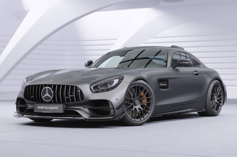 Faldones laterales para Mercedes Benz AMG GT (190) SS597-S Negro mate 6