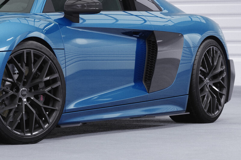 Faldones laterales para Audi R8 (Typ 4S) SS599-S Negro mate 5