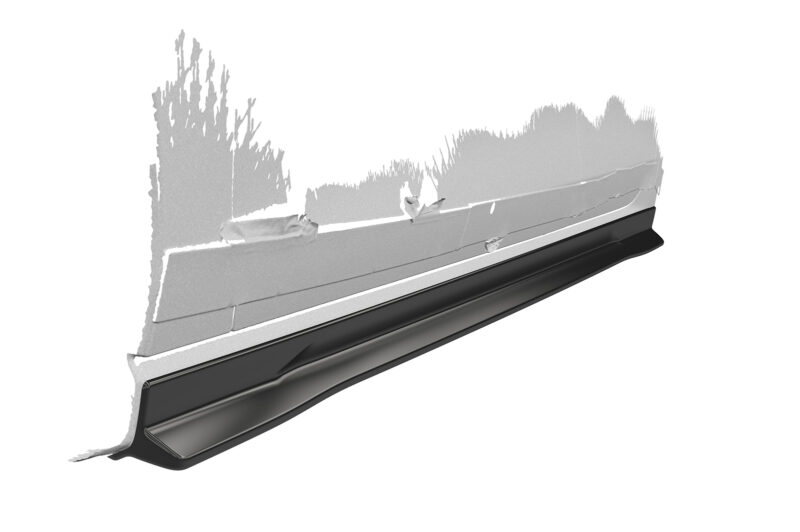 Faldones laterales negro mate para VW Golf 8 Variant SS605-S Negro mate 3