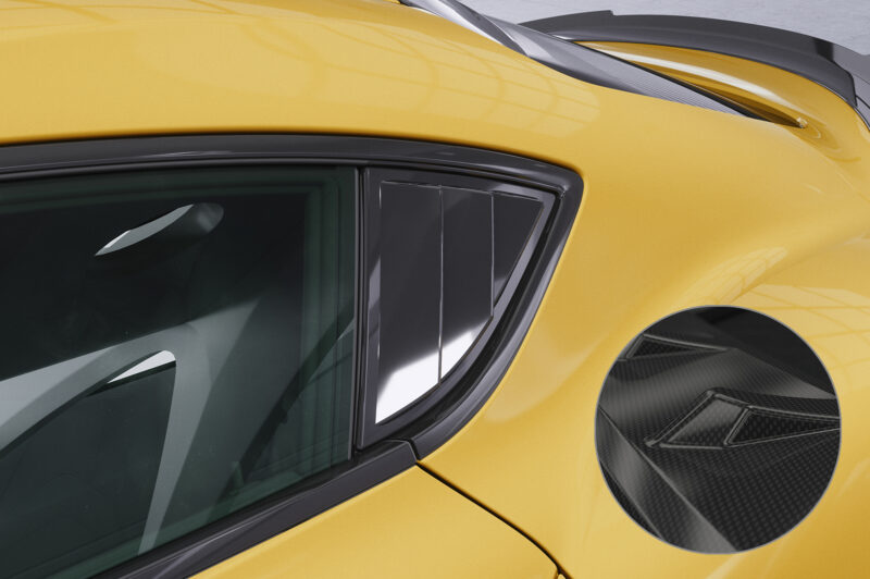 Cubre lunas laterales para Toyota GR Supra (A90) SSB001-C Carbon look 1