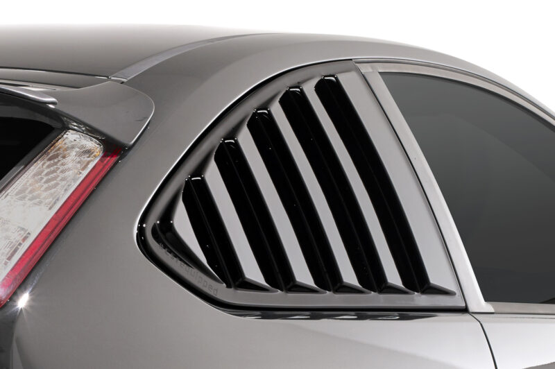 Cubiertas de ventanillas laterales para Ford Focus MK2 3 puertas SSB002-S Negro mate 5