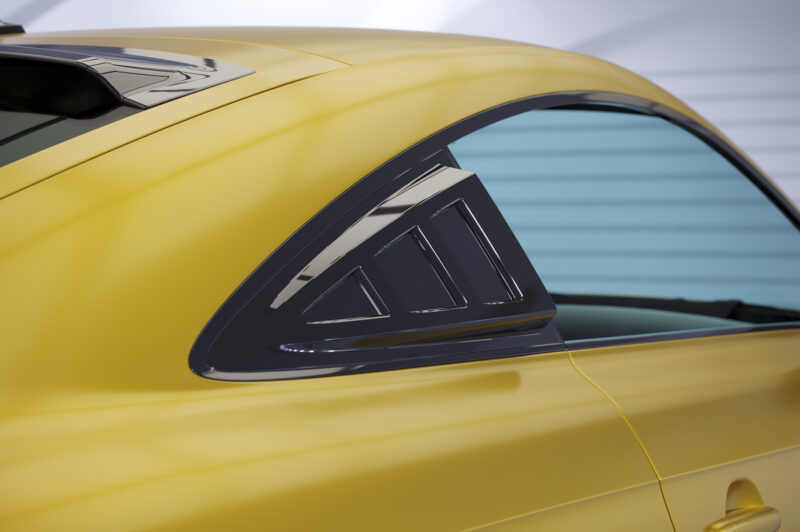 Cubiertas de lunas laterales para Audi TT (8J) Coupé SSB006-S Negro mate 2