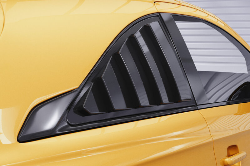 Cubiertas de lunas laterales para Opel Corsa E 3 puertas SSB007-S Negro mate 2