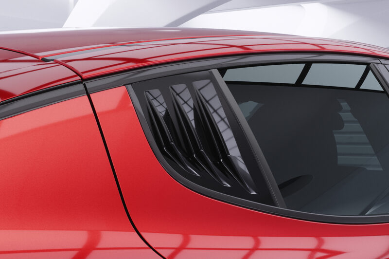 Cubiertas de ventanillas laterales para Kia Stinger GT SSB008-S Negro mate 2