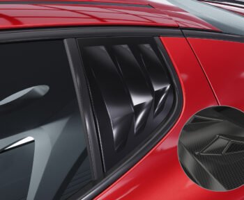 Cubiertas de ventanillas laterales para Kia Stinger GT SSB008-C Carbon look 1