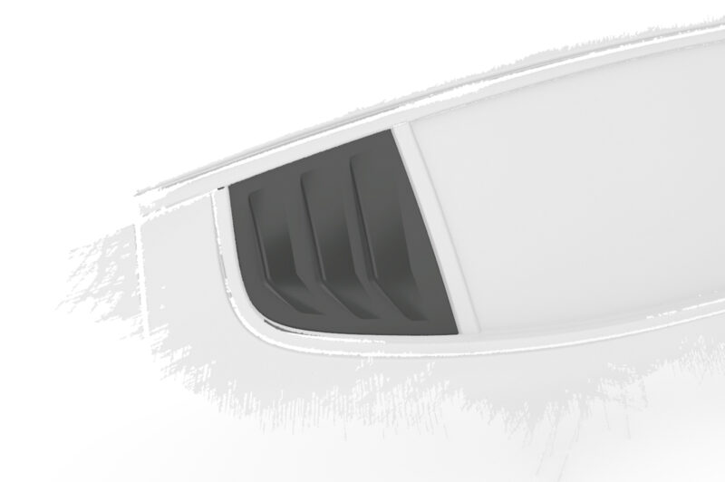 Cubiertas de ventanillas laterales para Kia Stinger GT SSB008-S Negro mate 5
