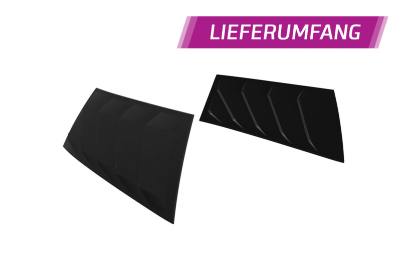 Cubiertas de ventanillas laterales para Mini F56 SSB009-S Negro mate 6