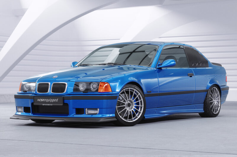 Cubiertas de lunas laterales para BMW Serie 3 E36 Coupé SSB010-S Negro mate 4