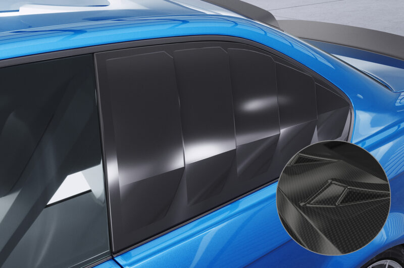 Cubiertas de lunas laterales para BMW Serie 3 E36 Coupé SSB010-C Carbon look 1