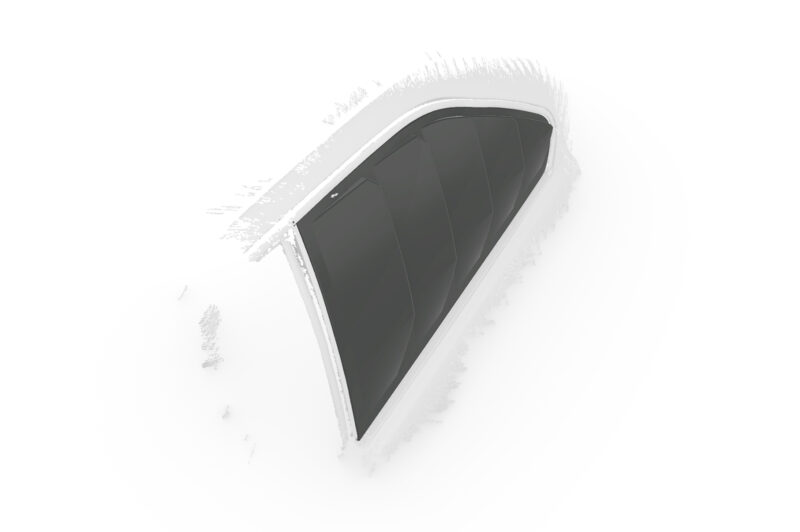 Cubiertas de lunas laterales para BMW Serie 3 E36 Coupé SSB010-L Para pintar 2