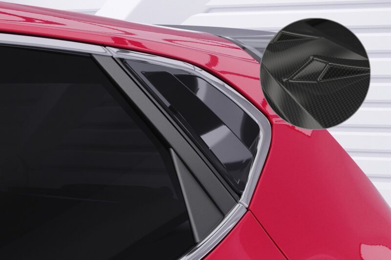 Cubiertas de lunas laterales para Kia Ceed (JD) SSB012-C Carbon look 1