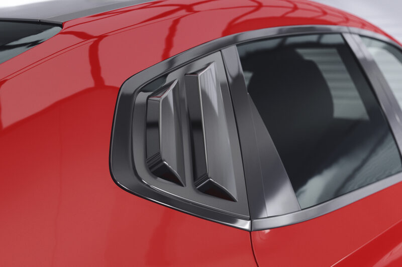 Cubiertas de lunas laterales para Hyundai I30 (PD) Fastback SSB014-S Negro mate 2