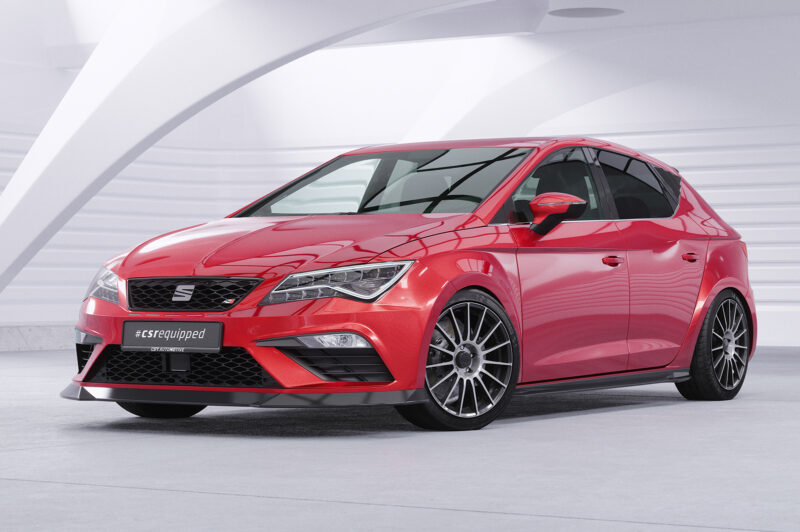 Cubre lunas laterales para Seat Leon 3 (Tipo 5F) 5 puertas SSB015-S Negro mate 4