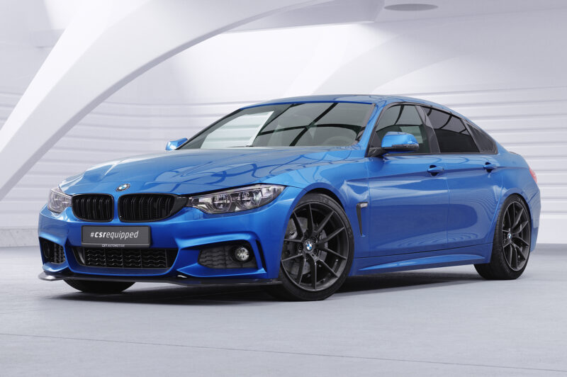 Cubiertas de lunas laterales para BMW Serie 4 F36 Gran Coupé SSB017-S Negro mate 6