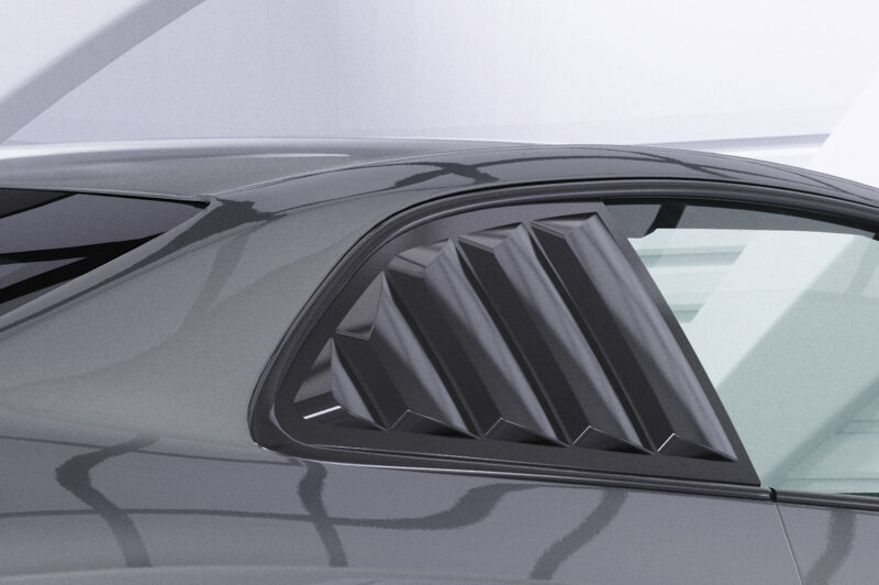 Cubiertas de lunas laterales para Audi A5 / S5 / RS5 (8T) Coupé SSB019-S Negro mate 3