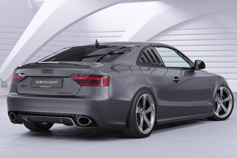 Cubiertas de lunas laterales para Audi A5 / S5 / RS5 (8T) Coupé SSB019-S Negro mate 4