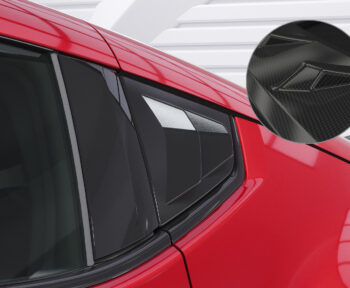 Cubiertas de lunas laterales para Nissan 370Z (Z34) Coupé SSB021-C Carbon look 1