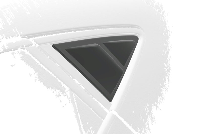 Cubiertas de lunas laterales para Seat / Cupra León 4 (tipo KL) hatchback SSB029-S Negro mate 6