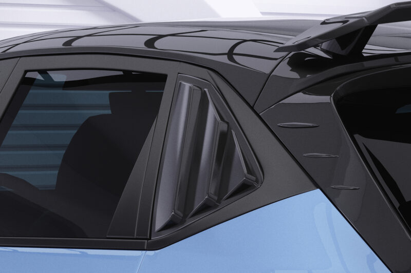 Cubre lunas laterales para Hyundai I20 (BC3) SSB030-S Negro mate 2