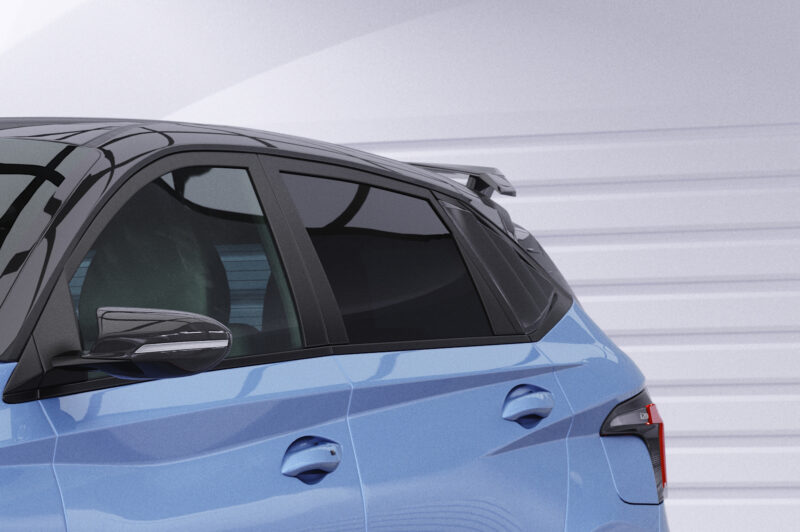 Cubre lunas laterales para Hyundai I20 (BC3) SSB030-S Negro mate 5
