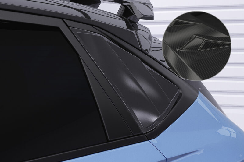 Cubre lunas laterales para Hyundai I20 (BC3) SSB030-C Carbon look 1