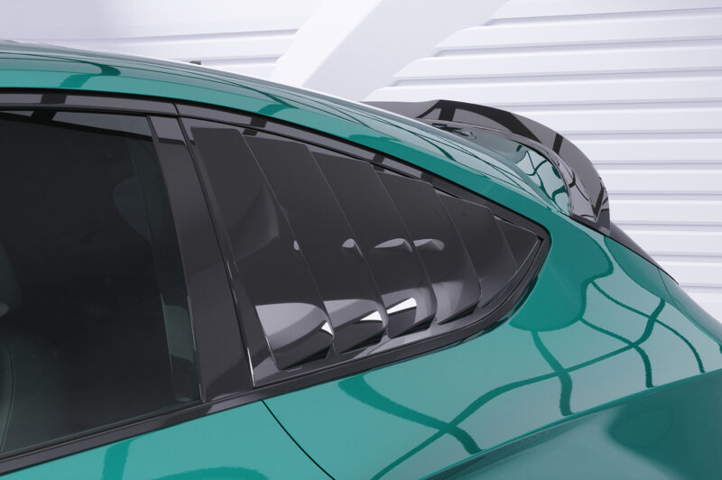 Cubiertas de ventanillas laterales para Opel Astra J GTC SSB031-S Negro mate 2