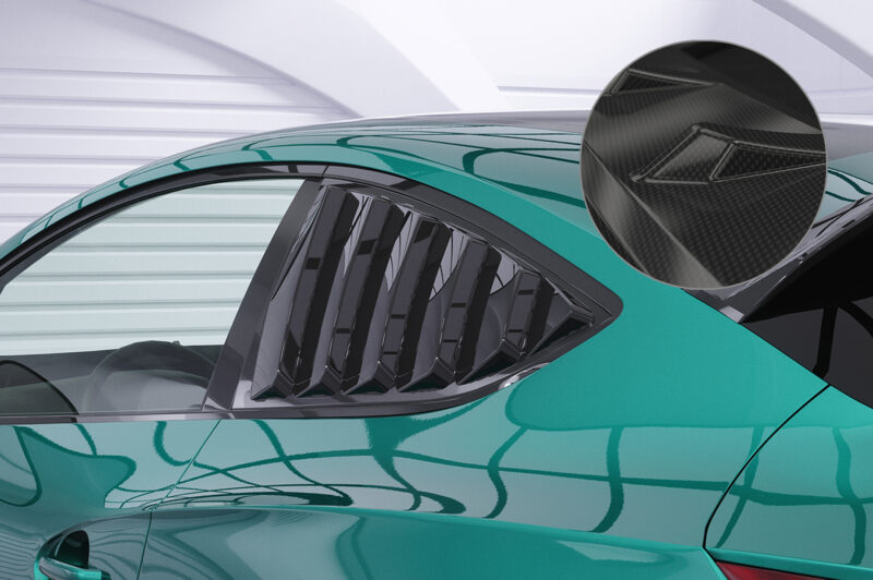 Cubiertas de ventanillas laterales para Opel Astra J GTC SSB031-C Carbon look 1