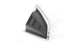 Cubiertas de lunas laterales para Audi TT (FV/8S) Coupé SSB035-S Negro mate 2
