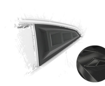 Cubiertas de lunas laterales para Audi TT (FV/8S) Coupé SSB035-C Carbon look 1