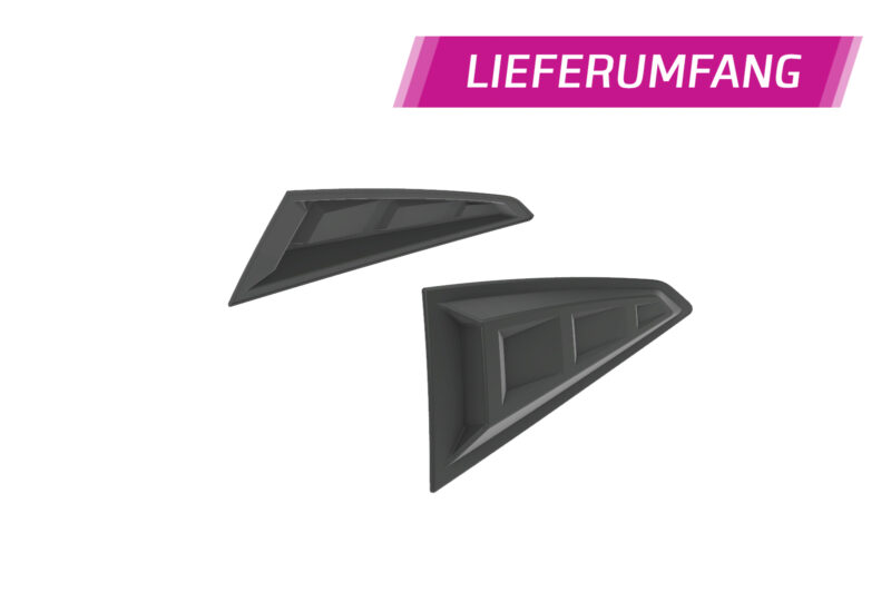 Cubiertas de lunas laterales para Audi TT (FV/8S) Coupé SSB035-S Negro mate 5