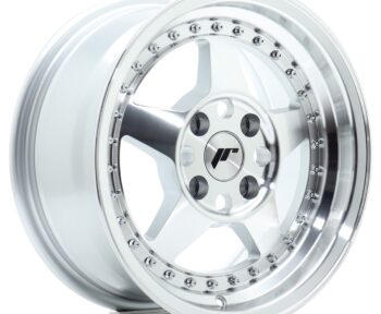 Llanta Japan Racing JR6 15x7 ET25 4x100 Silver Machined Face