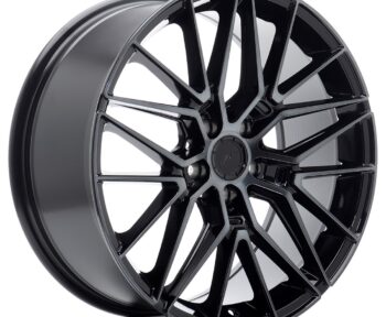 Llanta Japan Racing JR38 19x8 ET40 5x112 Black Machined w/ Tinted Face
