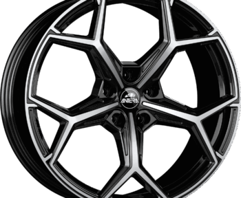 Fotografía de llanta ANTERA A101 PIANO BLACK DIAMOND