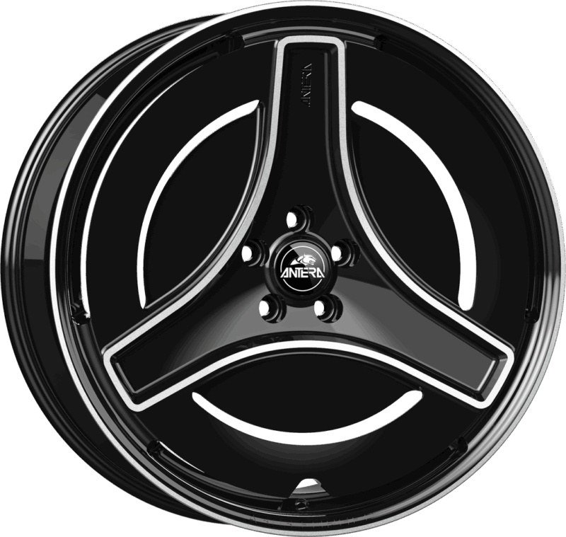 Fotografía de llanta ANTERA A303 PIANO BLACK DIAMOND