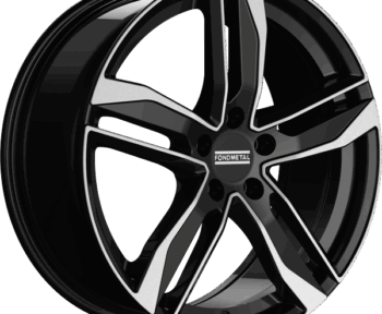 Fotografía de llanta FONDMETAL HEXIS GLOSSY BLACK MACHINED