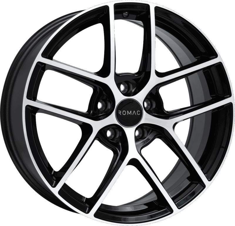 Fotografía de llanta ROMAC DIABLO GLOSS BLACK W/ POLISHED FACE