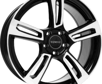Fotografía de llanta ROMAC EDGE GLOSS BLACK W/ POLISHED FACE